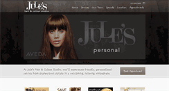 Desktop Screenshot of juleshairandcolour.com