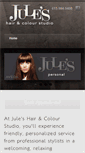 Mobile Screenshot of juleshairandcolour.com